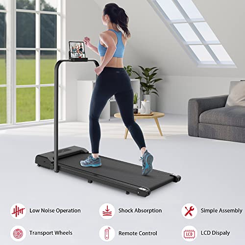 Folding Treadmill, Adjustable Speeds, Home Cardio Exercise