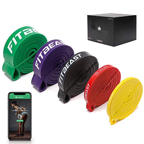FitBeast Pull Up Bands Set – 5 Levels Resistance