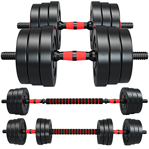 20KG Dumbbell and Barbell Set, Adjustable Training for Bodybuilding