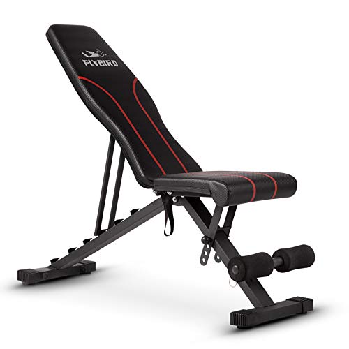 FLYBIRD Multi-Purpose Adjustable Weight Bench, Full Body Workout