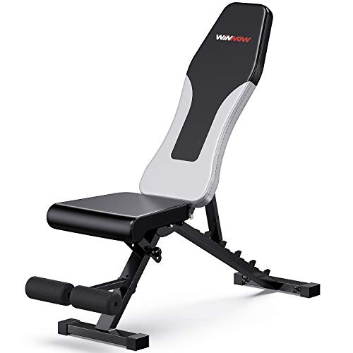 WINNOW Foldable Adjustable Weight Bench - Full Body Workout