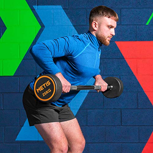 METIS 10kg-30kg Rubber Barbell Weights Set