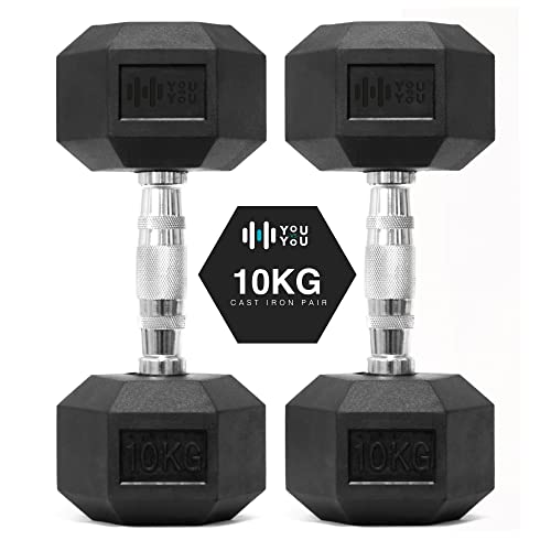 10kg Hex Dumbbells Set | Home Fitness Equipment