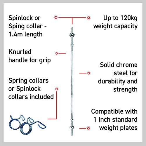 1.4m Barbell Bar for Home Fitness Training
