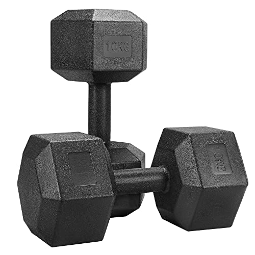 Portable Black Dumbbell Set for Home Fitness Training