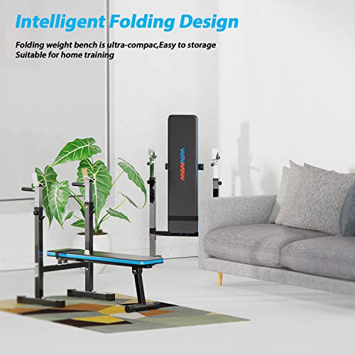 WINNOW Adjustable Weight Bench with Dip Station