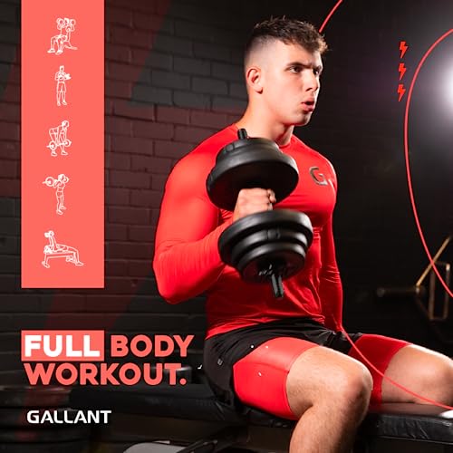 20kg Adjustable Dumbbell Set: Strength Training, Weightlifting