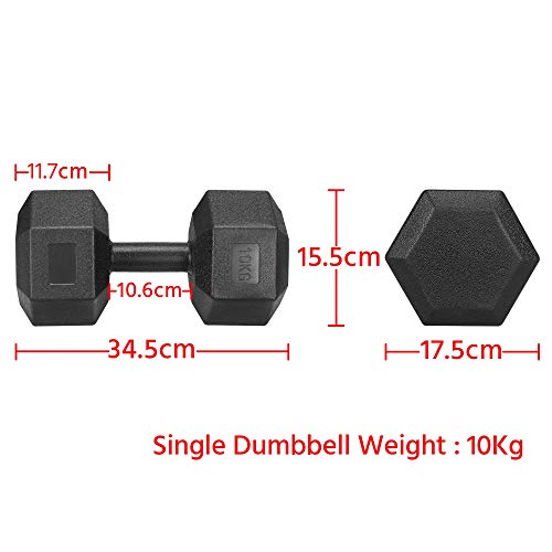 Portable Black Dumbbell Set for Home Fitness Training