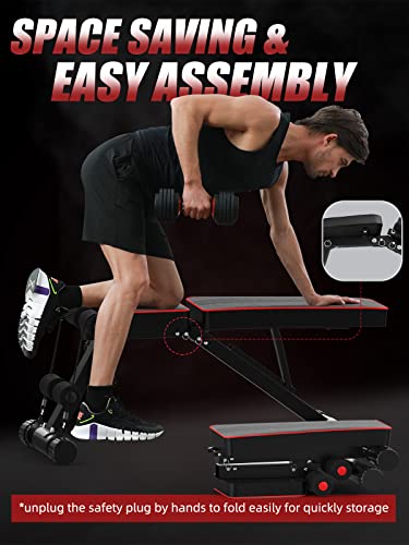 YOLEO Adjustable Weight Bench - Ultimate Full Body Workout