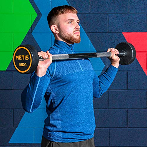 METIS 10kg-30kg Rubber Barbell Weights Set