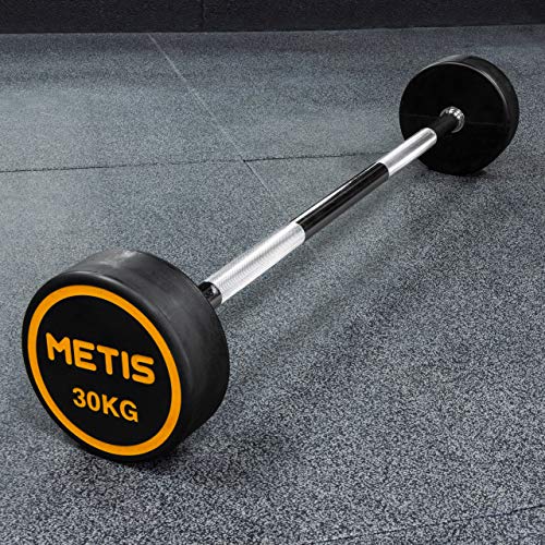 METIS 10kg-30kg Rubber Barbell Weights Set