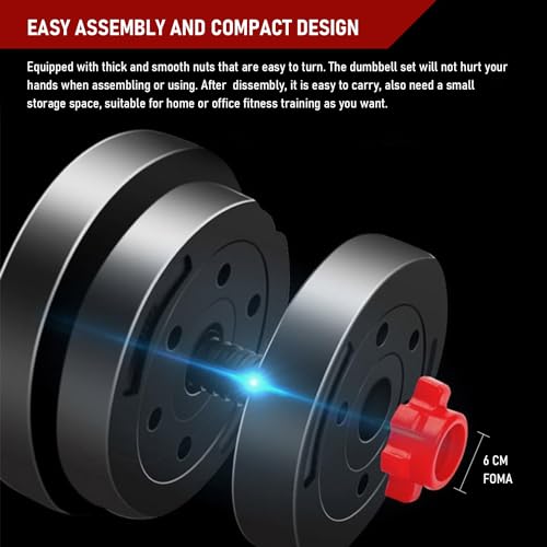 20KG Adjustable Dumbbell and Barbell Set - Home Fitness Equipment