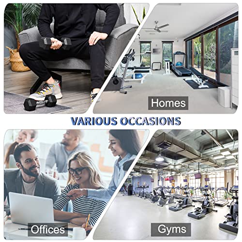 HOMCOM Hex Dumbbell Set for Home Fitness - 2 x 5kg