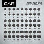 90-Pound Coated Hex Dumbbell with Chrome Handle