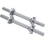 14" Threaded Chrome Dumbbell Bar by Sunny Health