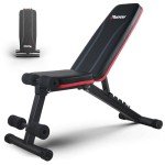 PASYOU Adjustable Foldable Weight Bench for Home Gym