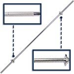 BodyRip 4FT Standard Barbell with Collars