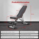 YOLEO Adjustable Folding Weight Bench for Home Fitness