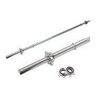 6ft Standard Barbell with Chrome Spinlocks