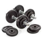 York Fitness 20 kg Dumbbell Set with 2.54 cm Hole