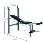 Adjustable Gym Bench with 4 Incline Positions