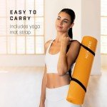 Thick Non-Slip Yoga Mat with Strap