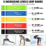Resistance Bands Set of 5 for Home Fitness