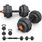 66LB Adjustable Dumbbell Set for Home Gym
