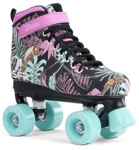 Floral Disco Roller Skates for Kids - Size 37