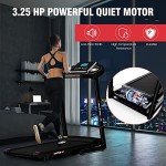 Compact Folding Treadmill with Bluetooth Speakers