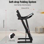Compact Folding Treadmill with Bluetooth Speakers