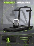 Decorcn Folding Treadmill with Bluetooth and Remote