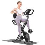 Foldable Magnetic Exercise Bike with LCD Display