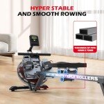 JOROTO Water Rowing Machine with Bluetooth & Kinomap