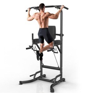 Adjustable Power Tower for Home Fitness Workouts