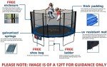 Kids Trampoline with Safety Net and Ladder