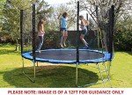Kids Trampoline with Safety Net and Ladder
