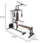 V-fit LFG2 Lay Flat Home Gym, 64kg