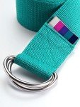 Seafoam D-Ring Yoga Belt by Yogamatters