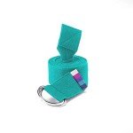 Seafoam D-Ring Yoga Belt by Yogamatters
