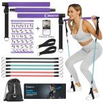 Goocrun Portable Pilates Bar Kit with Bands