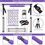 Goocrun Portable Pilates Bar Kit with Bands