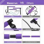 Goocrun Portable Pilates Bar Kit with Bands