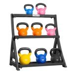 METIS Neoprene Kettlebell Set with Rack