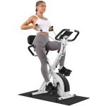 Micyox Foldable Magnetic Exercise Bike with LCD Display