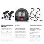 Mini Stepper with Resistance Bands and Monitor