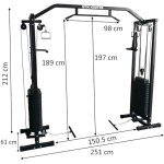 GYM MASTER 180kg Cable Crossover with Pull-Up Bar