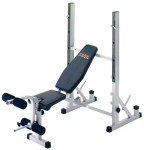 York Fitness Heavy Duty Barbell Bench & Squat Stand