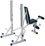 York Fitness Heavy Duty Barbell Bench & Squat Stand