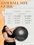 PhysKcal 85cm Anti-Burst Gym & Yoga Ball